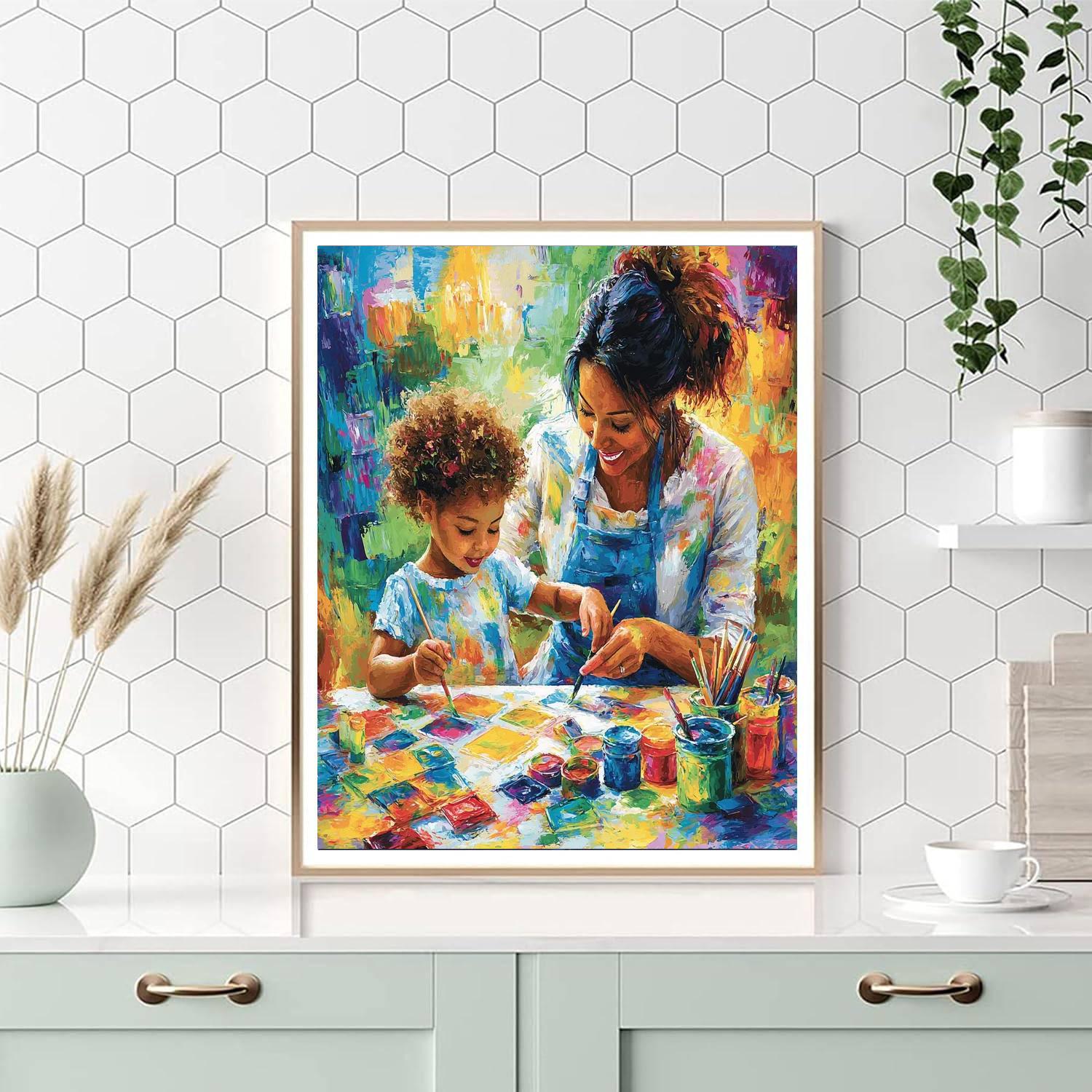 Moms Make The World Go Round Paint By Numbers Kits