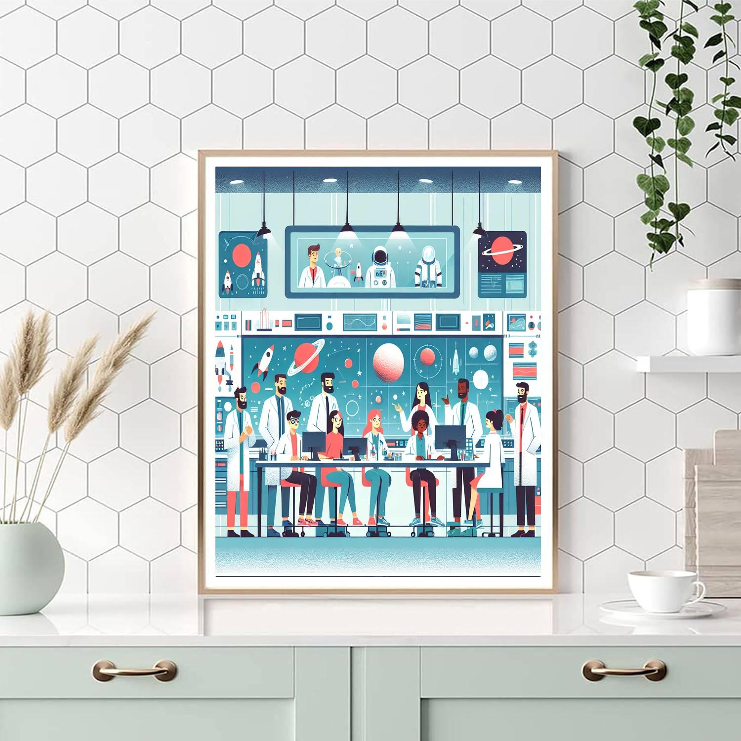 Space Lab Explorers Paint By Number