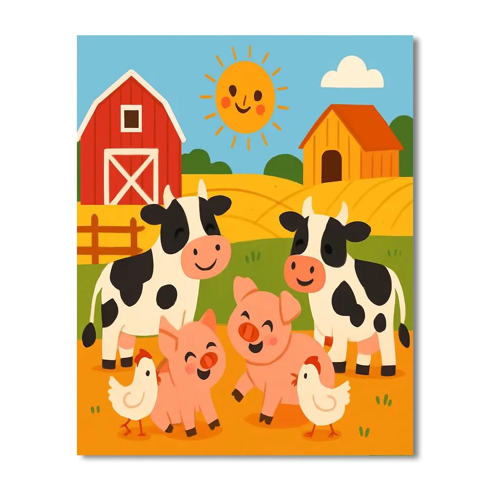 Fantastic Farmyard Adventures Paint By Numbers