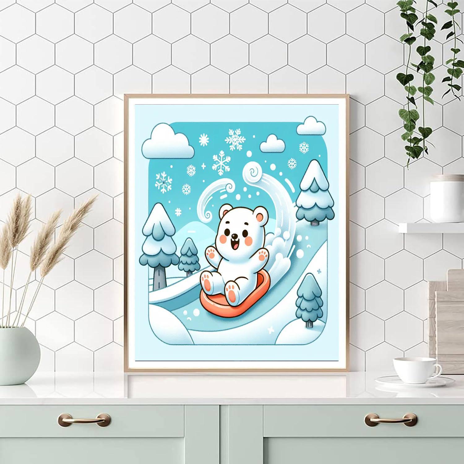 Adventurous Polar Bear Paint By Numbers Kits