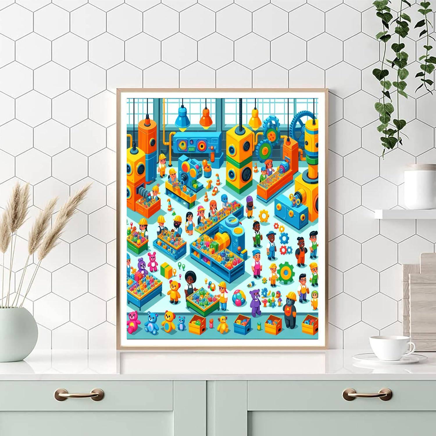 Wacky Toy Factory Number Painting