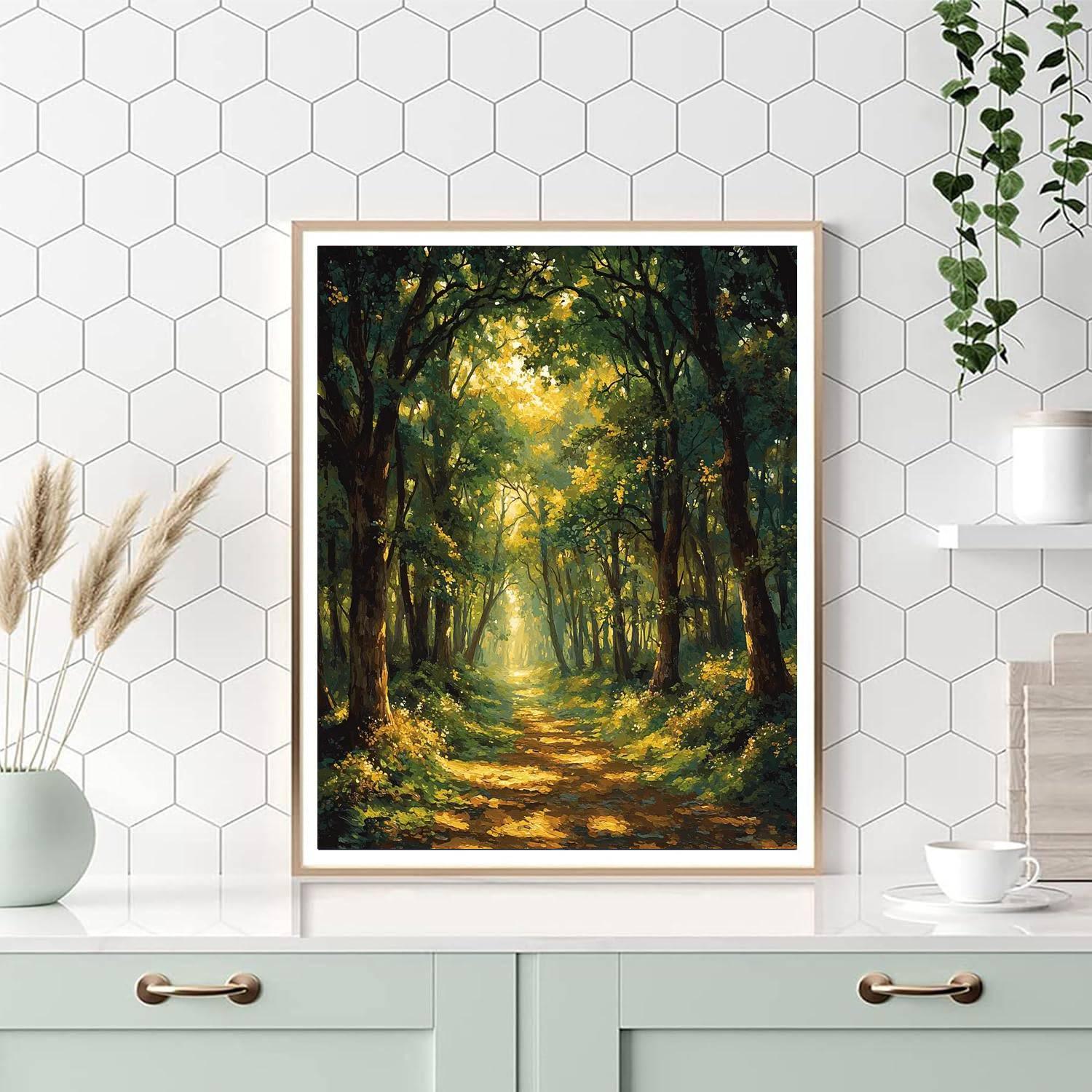 Rembrandt Inspired Baroque Forest Majesty  Paint By Numbers