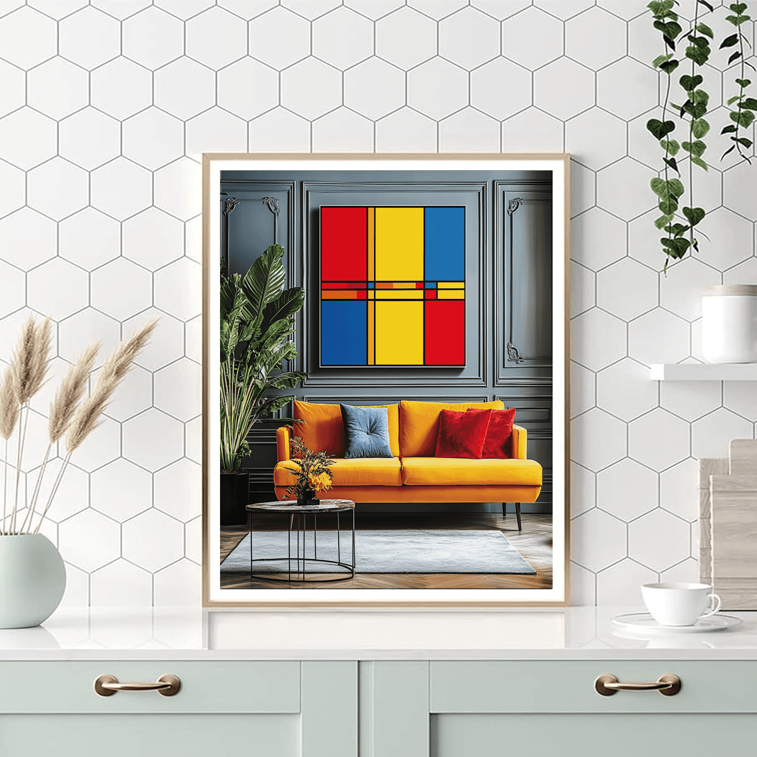 Piet Mondrian Inspired Avant-garde Patterns  Paint By Numbers