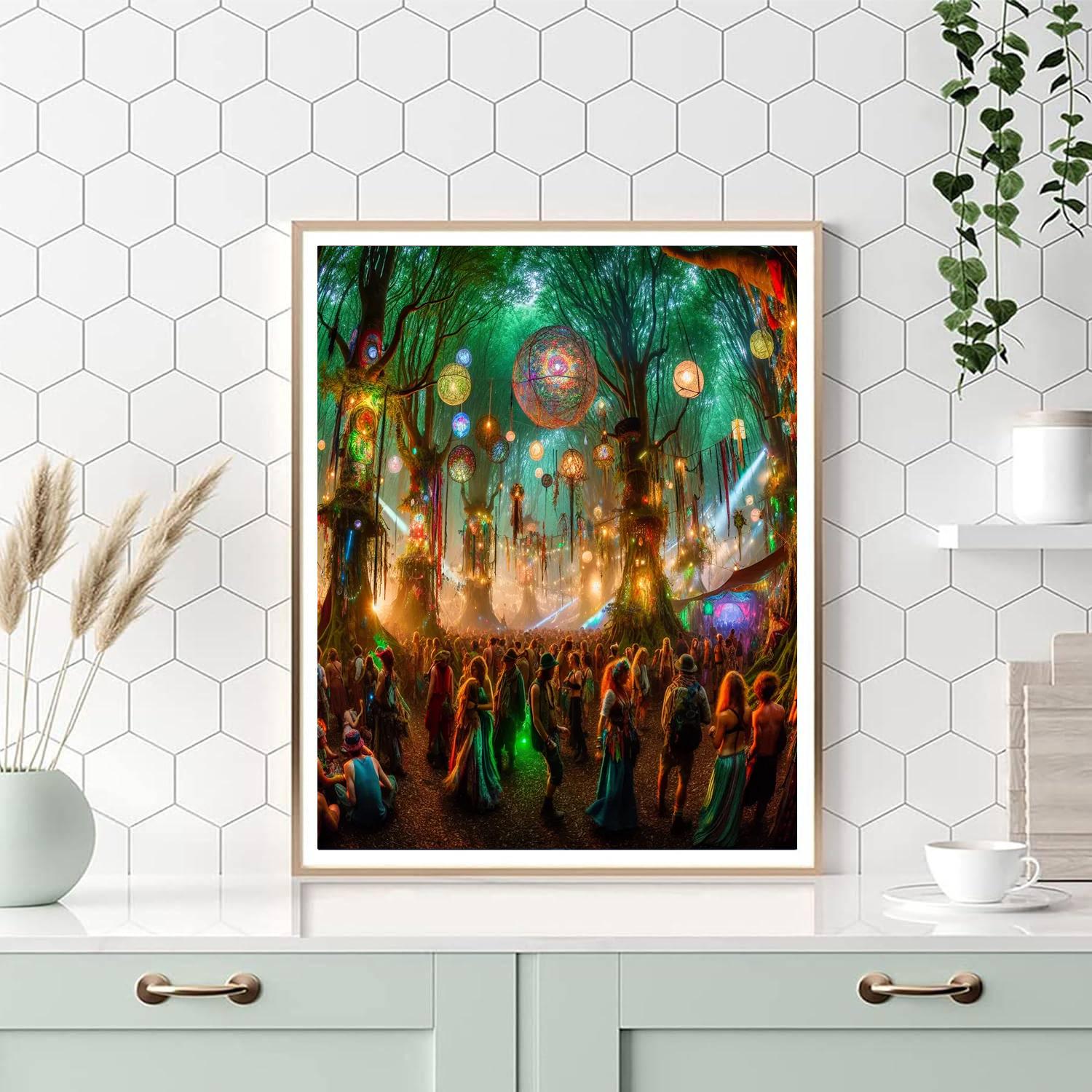 Electric Forest Number Painting