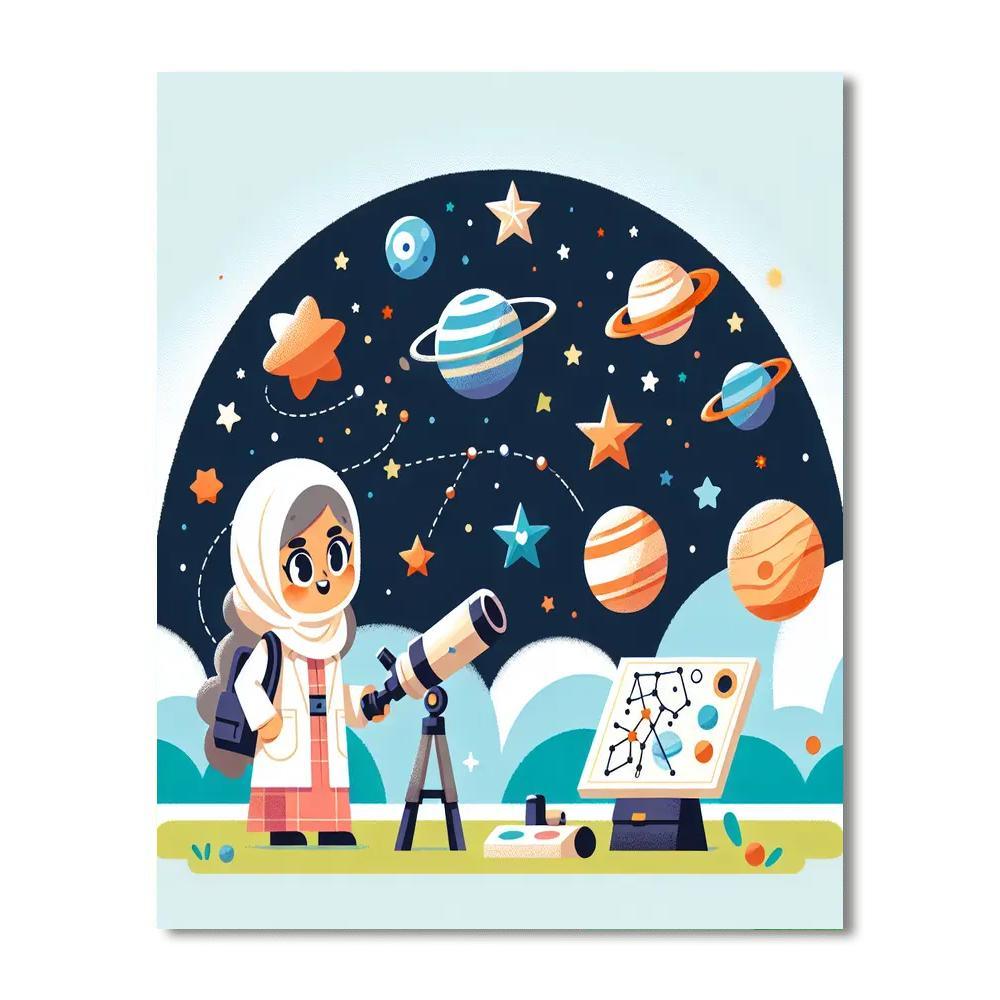 Galactic Science Expedition Paint By Color