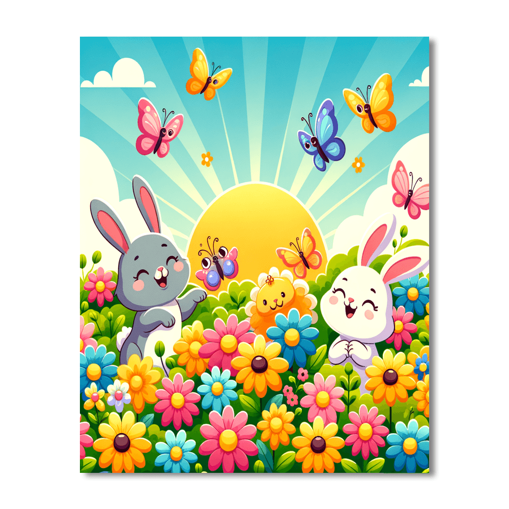 Cheerful Garden Friends Paint By Color