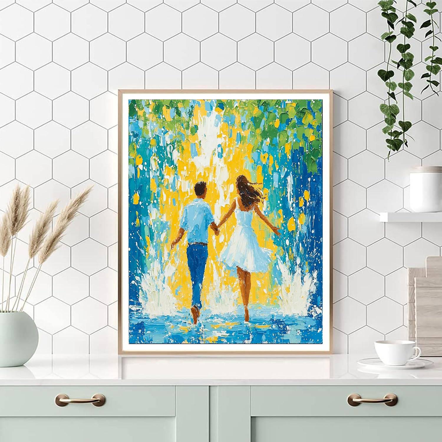 Playful Splash Number Painting