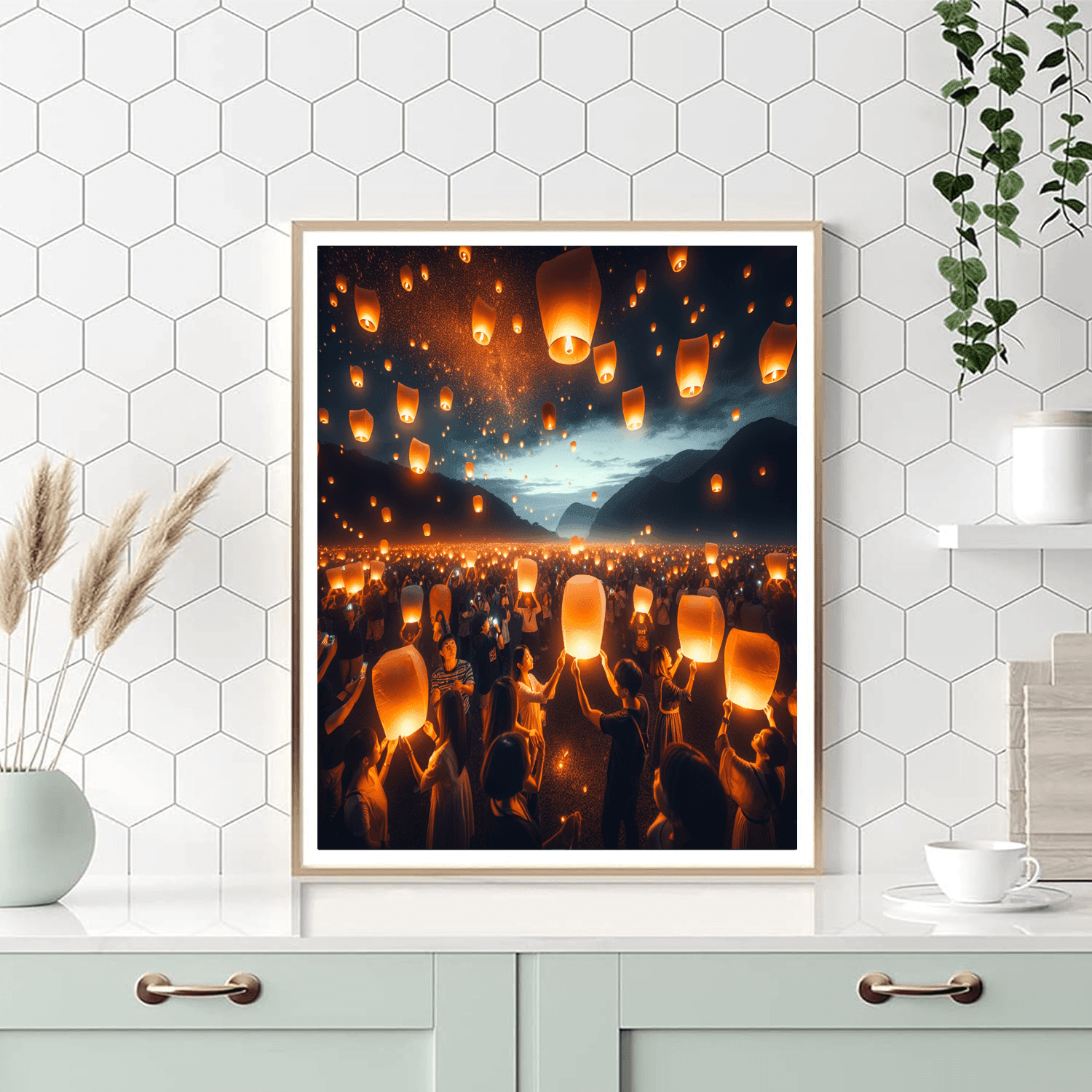 Taiwan Lantern Festival - Pingxi, Taiwan Paint By Color