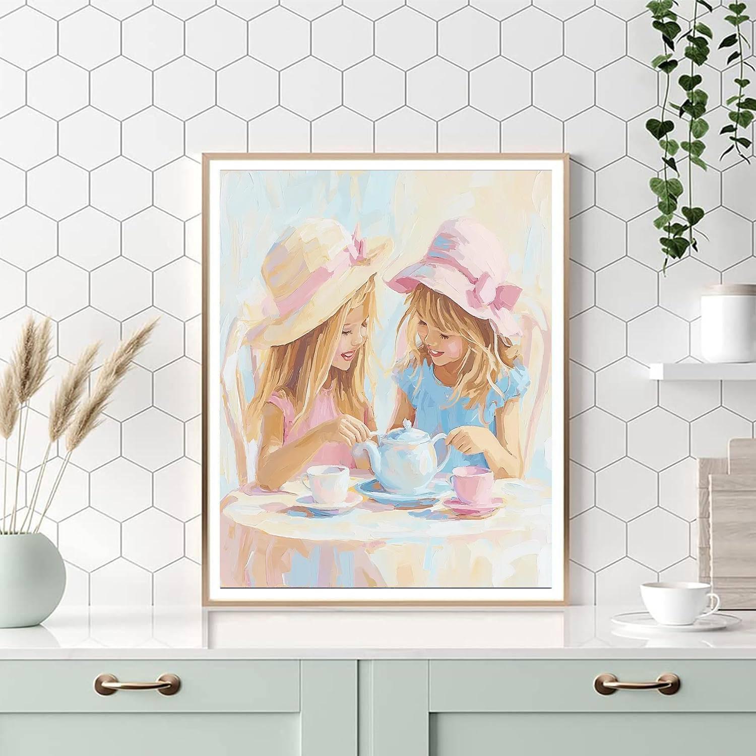A Magical Tea Party Painting By Numbers Kit