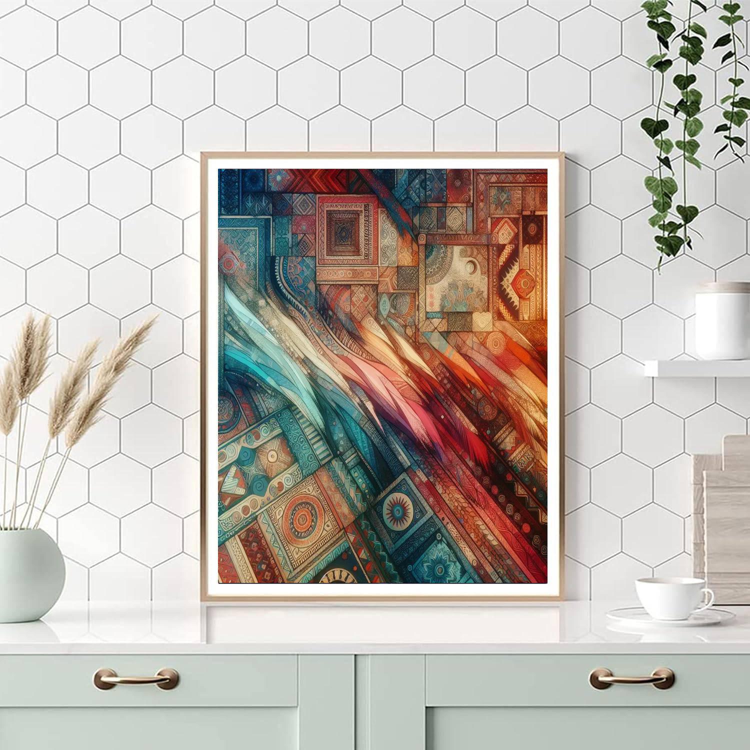 Bohemian Textile Dream Painting Number Kit