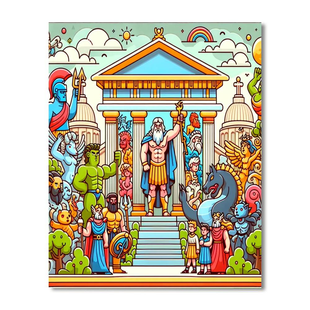 Ancient Greece Quest Paint By Numbers