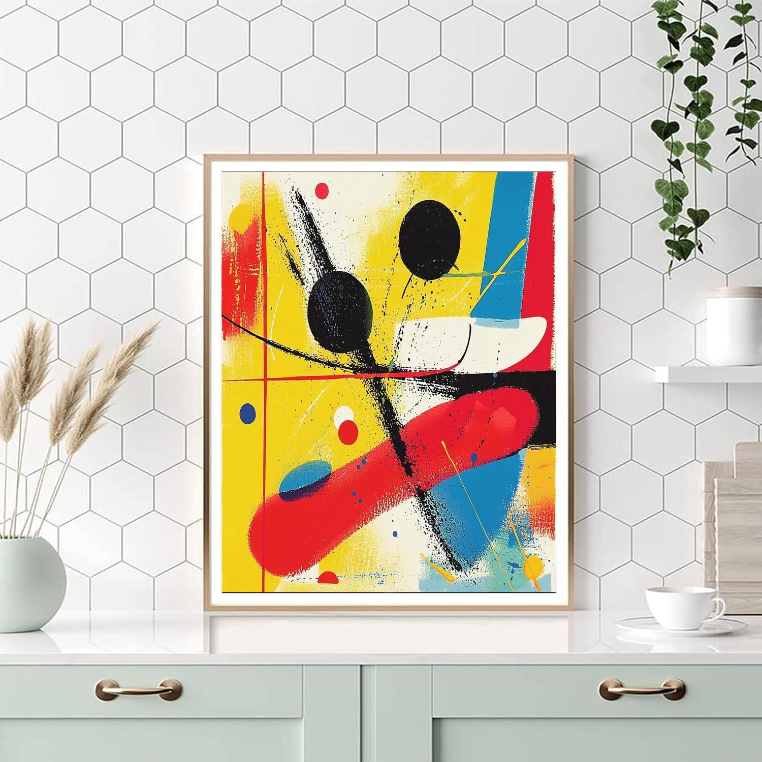 Joan Miró Inspired Colorful Echoes Of Joy  Paint By Number