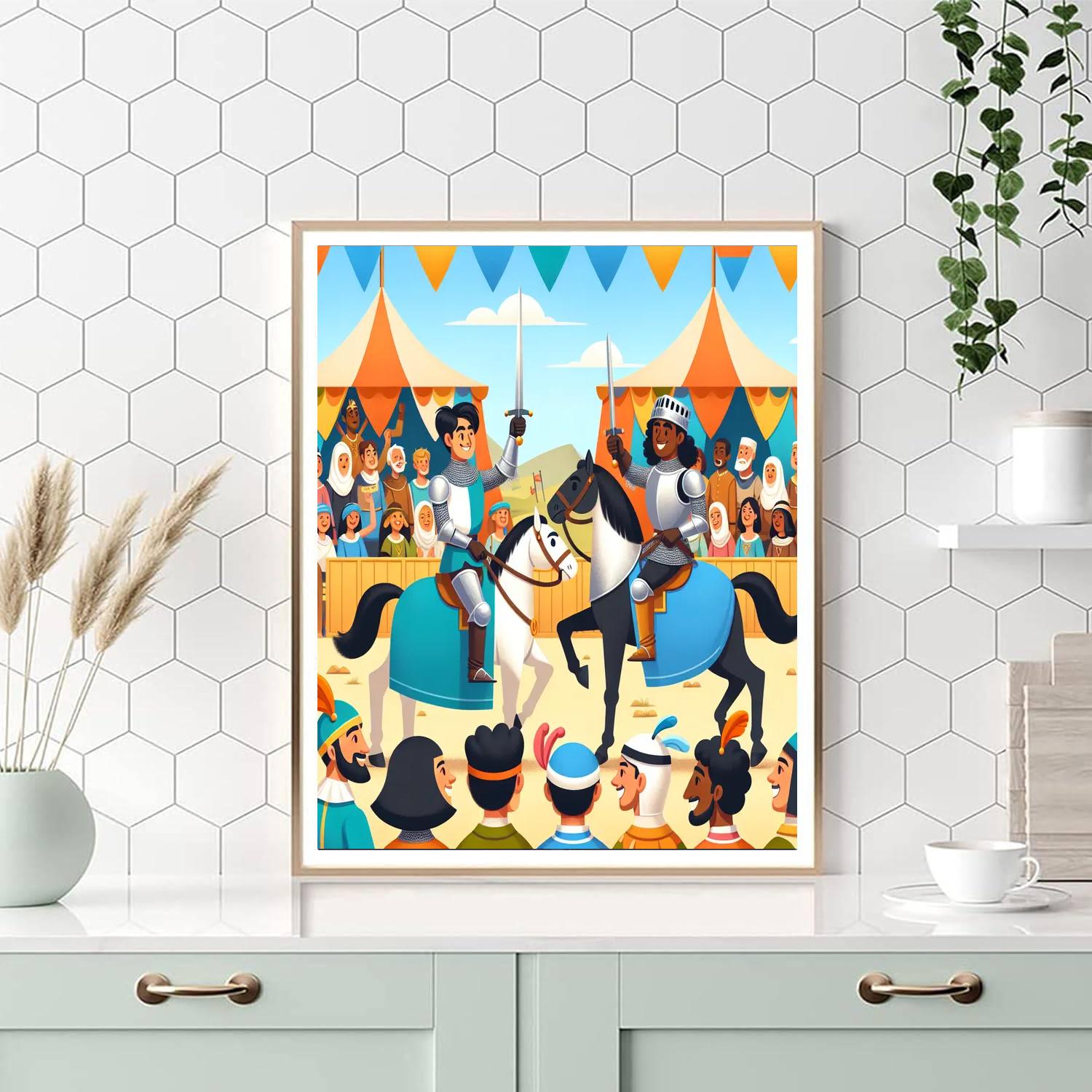 Medieval Merriment Paint By Numbers Art