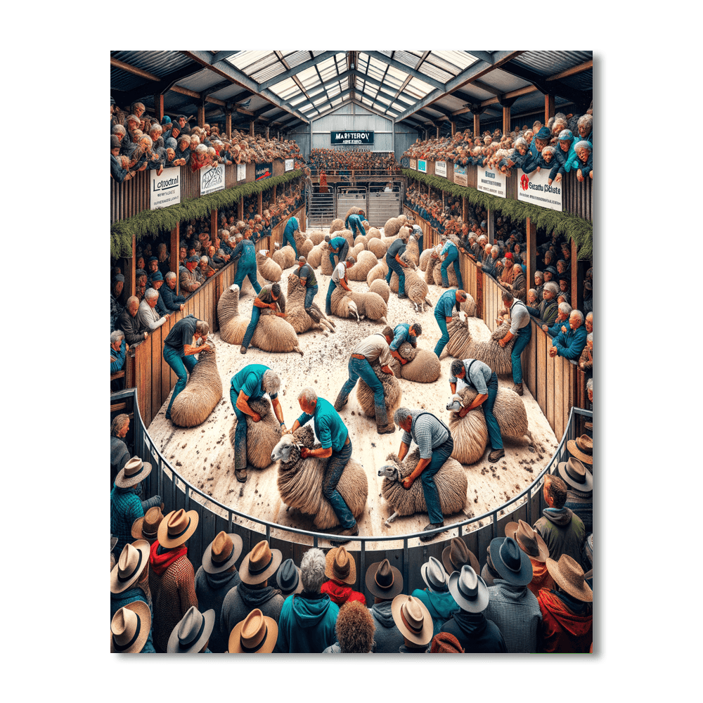 Golden Shears - New Zealand Paint By Number