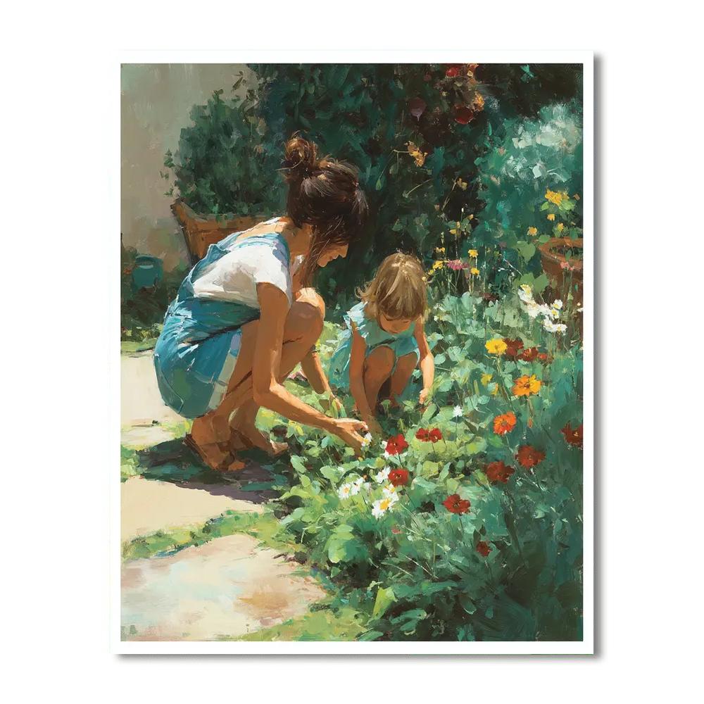 Mommy's Garden Number Painting