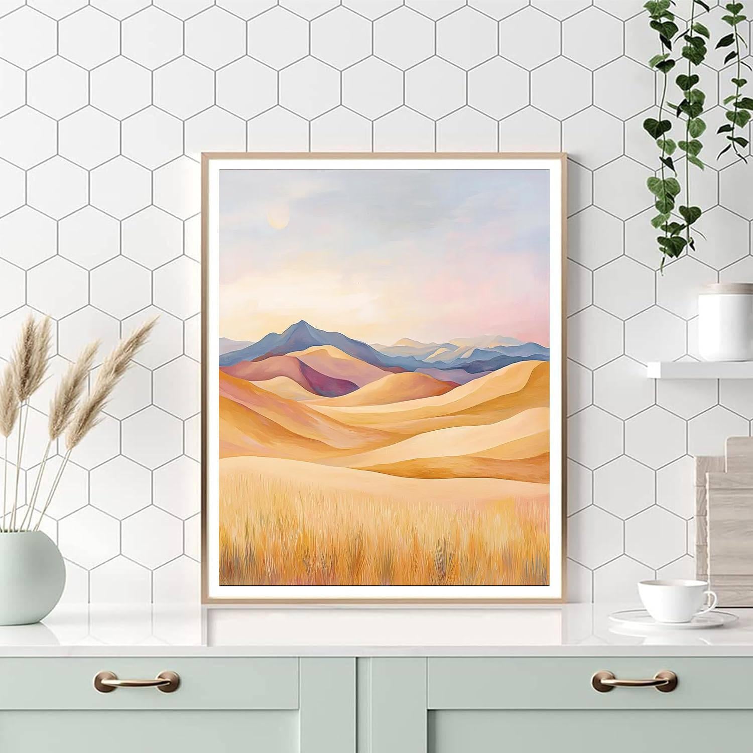 Paul Cézanne Inspired Timeless Desert Horizons  Paint By Numbers Art