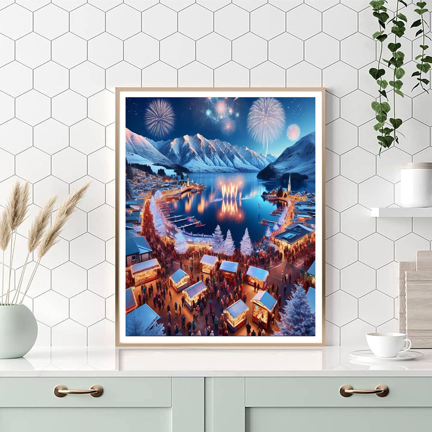 Queenstown Winter Festival - New Zealand Paint By Numbers