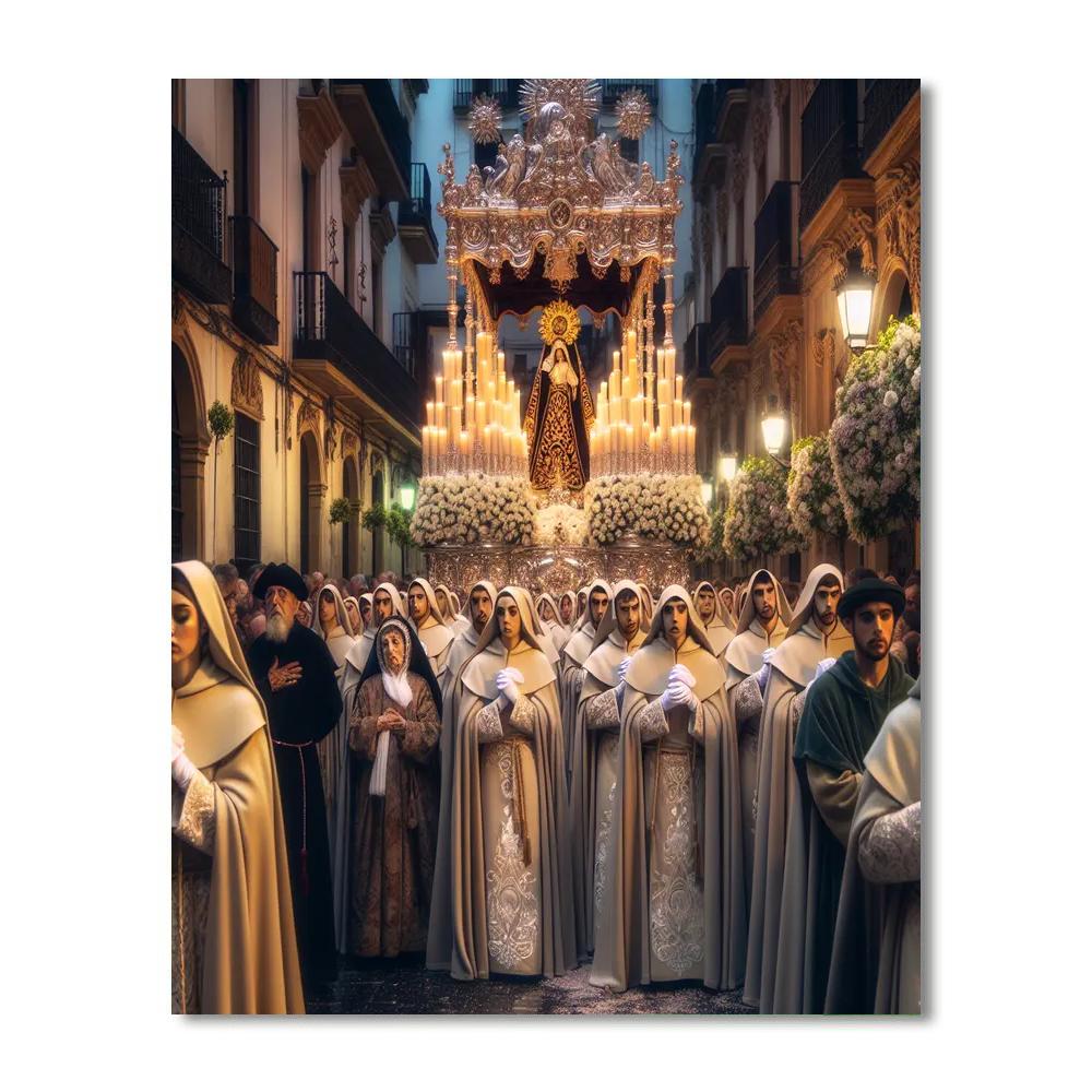Seville Holy Week Paint By Numbers Art