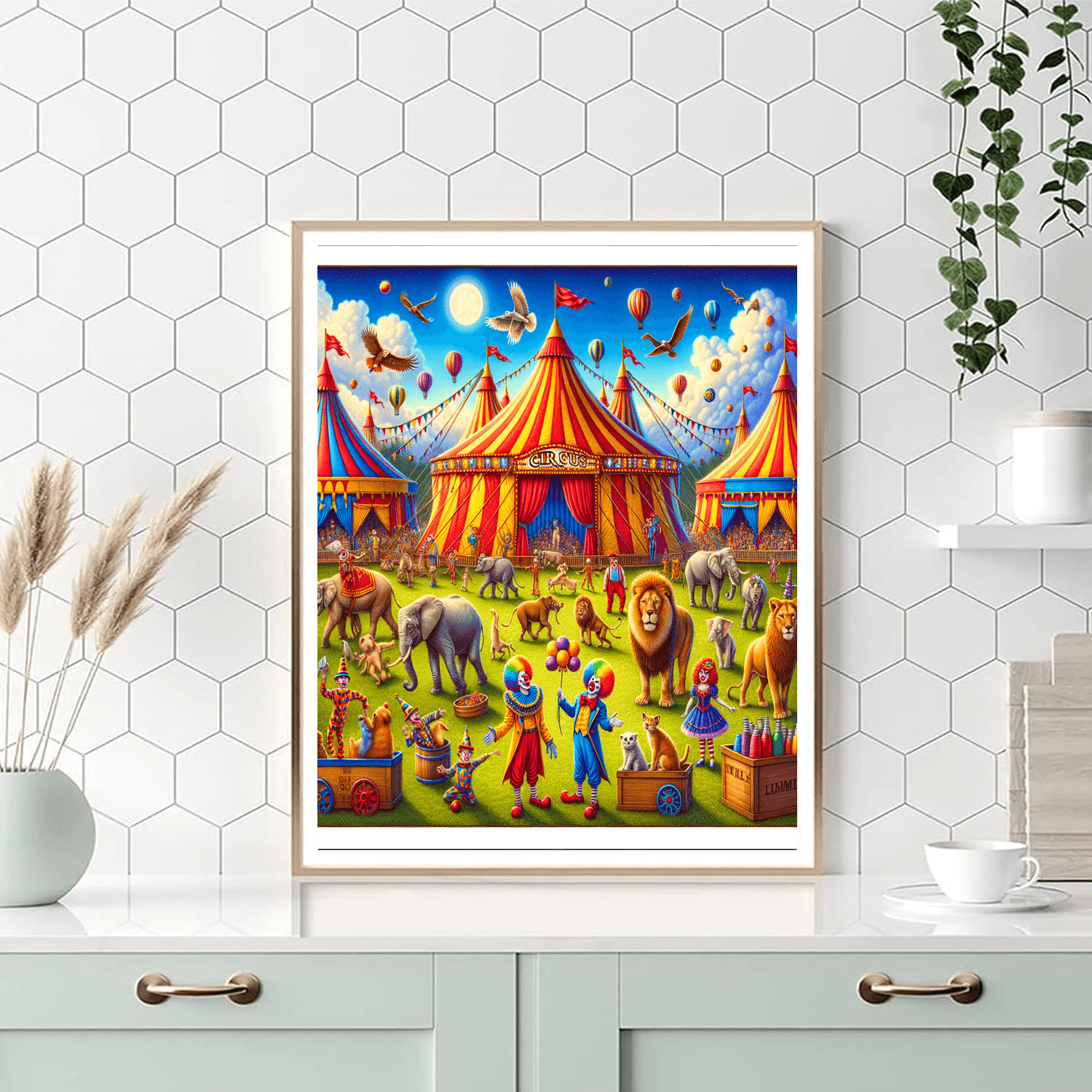 Delightful Circus Spectacle Numbered Painting Kits