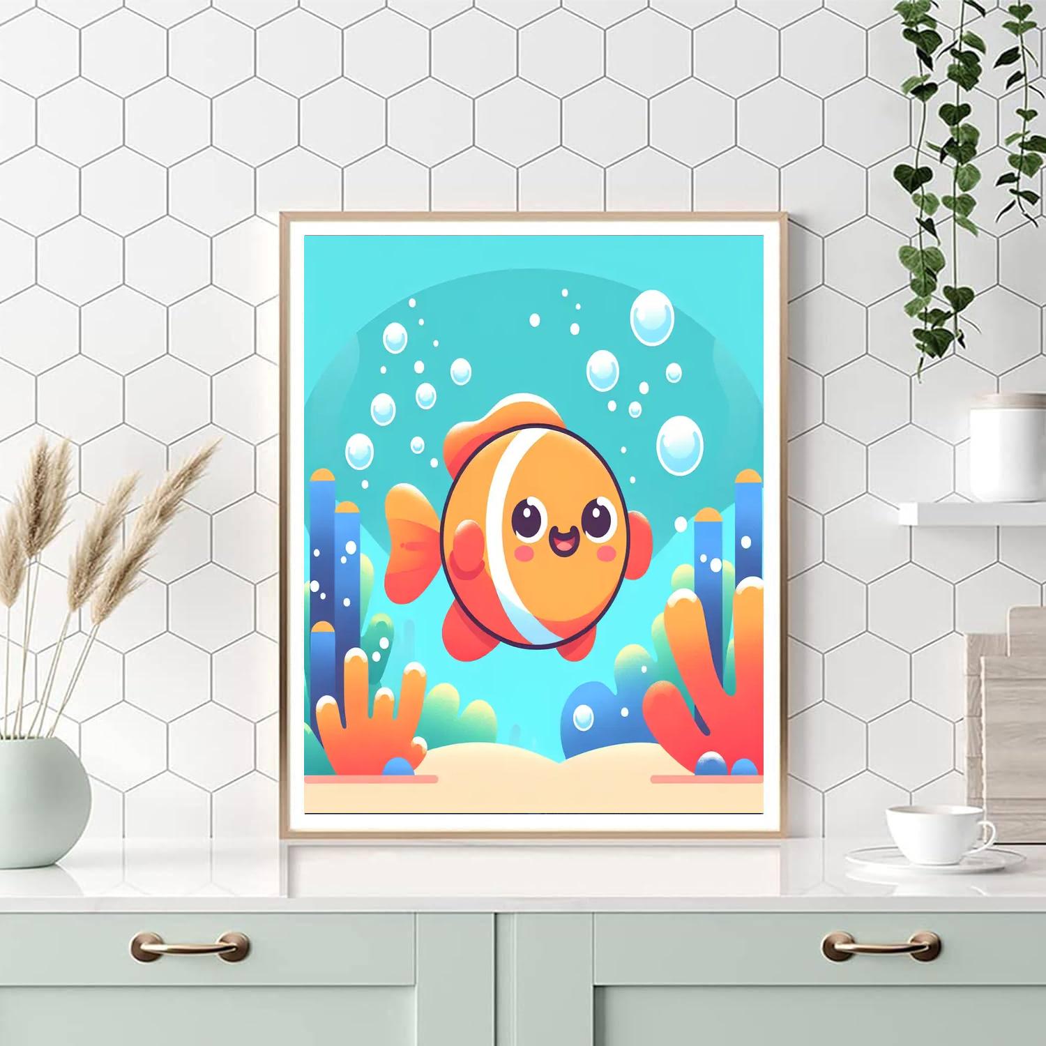 Happy Fish Paint By Color