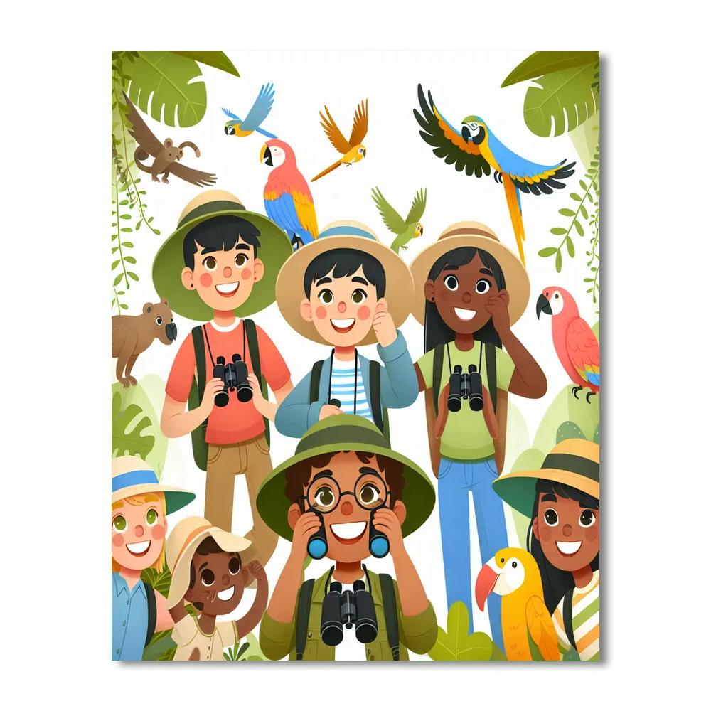 Safari Jungle Explorers DIY Paint By Numbers