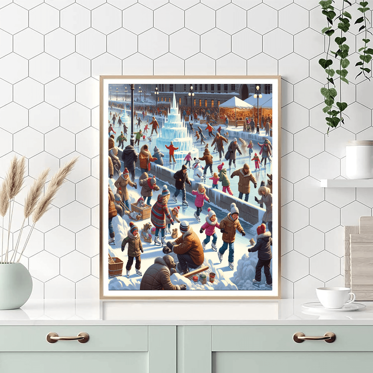 Winterlude - Ottawa, Canada Painting Number Kit