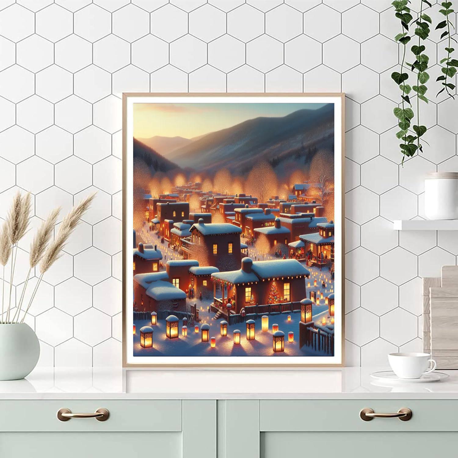 Noche De Las Luminarias - Taos, New Mexico, Usa Paint By Numbers