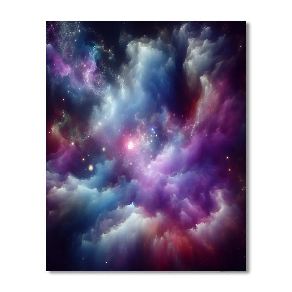 Galactic Nebula Dream Painting By Numbers Kit