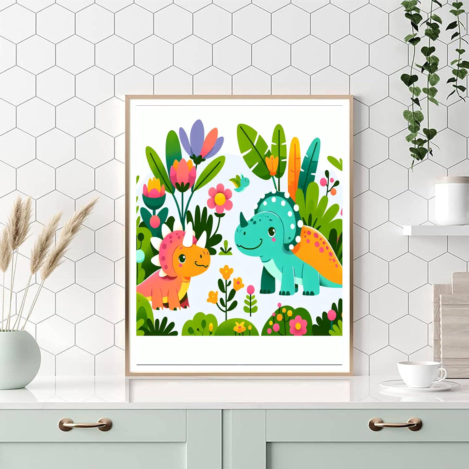 Garden Of Dinosaurs Paint By Color