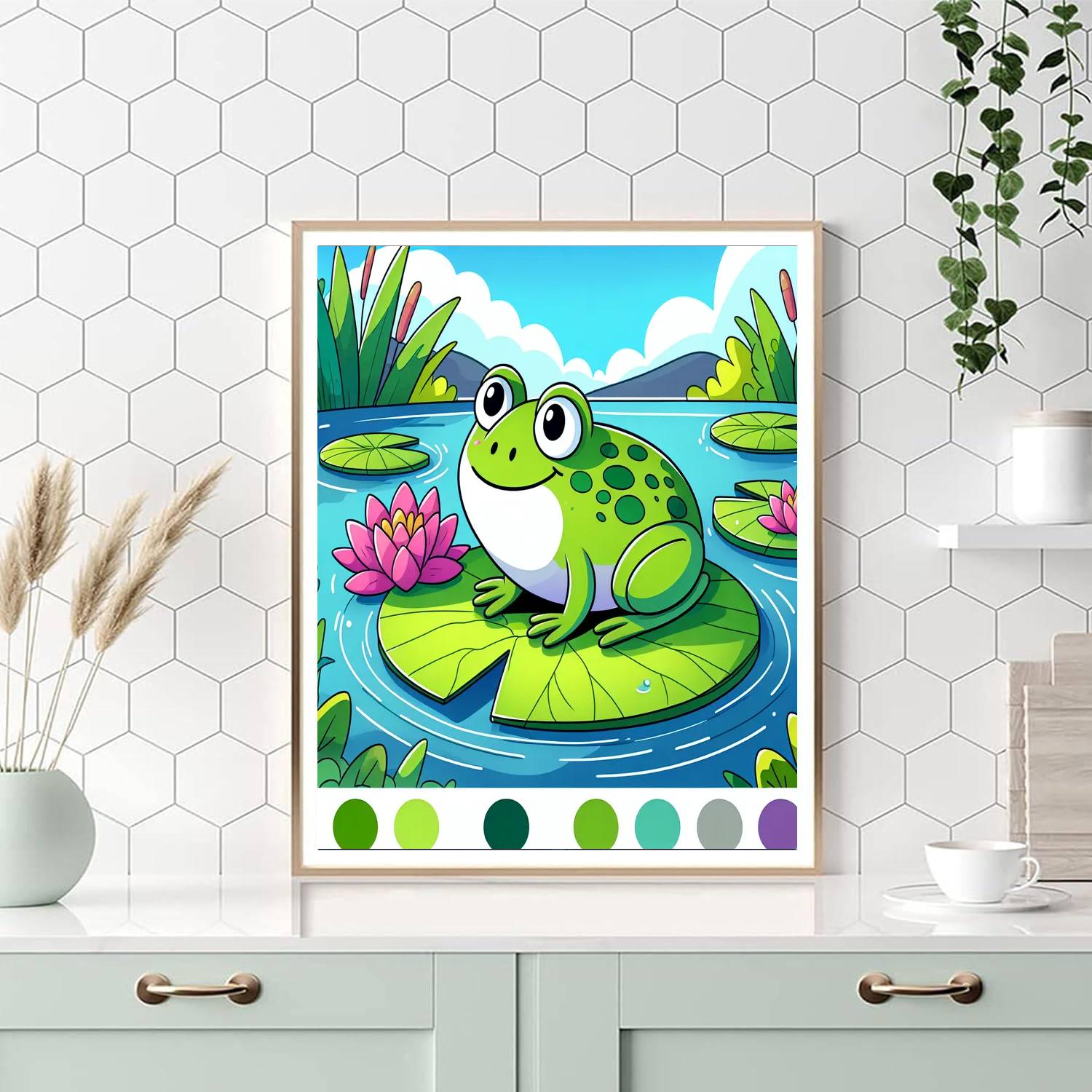 Eco-explorer Frog Adventure Painting By Numbers Kit