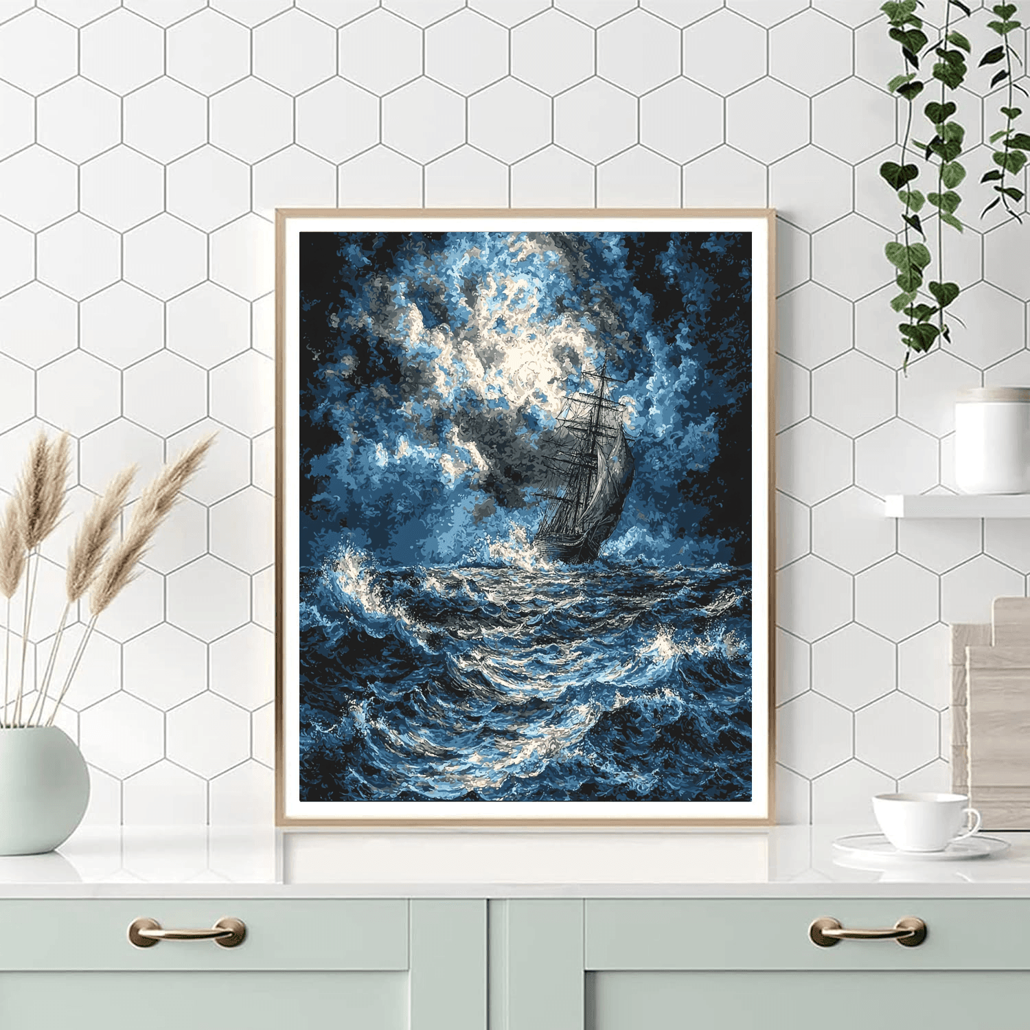J.M.W. Turner Inspired Turner's Stormy Seascape  Paint By Numbers Kits