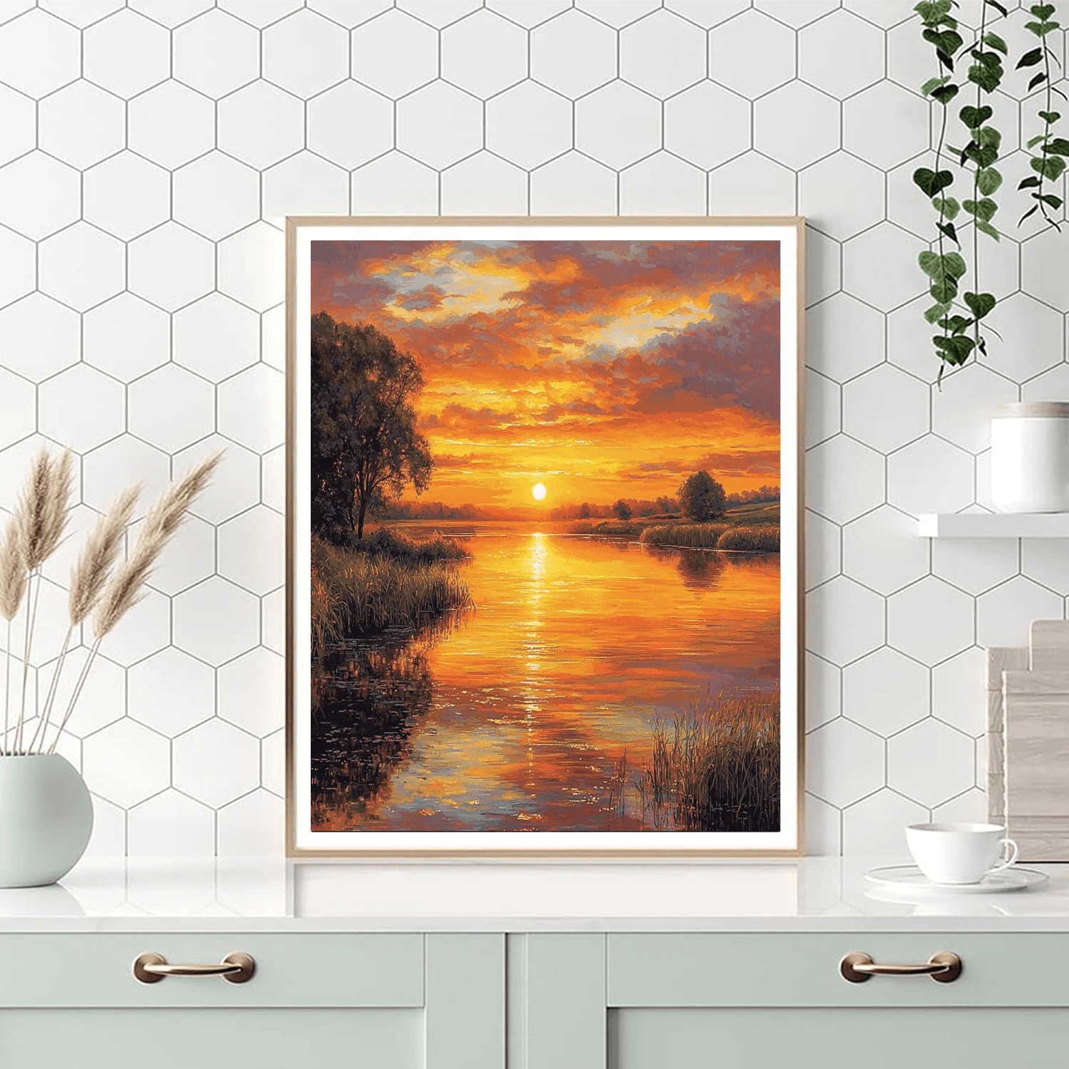 J.M.W. Turner Inspired Enchanted Reflections  Paint By Numbers Art