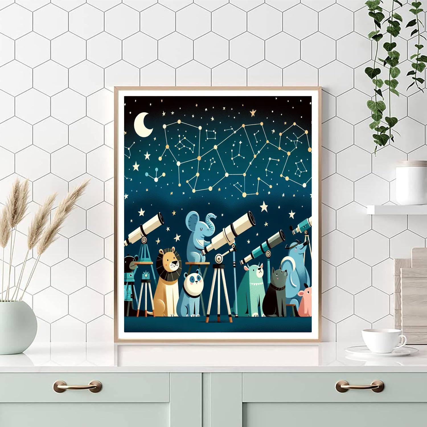 Celestial Stargazers DIY Paint By Numbers