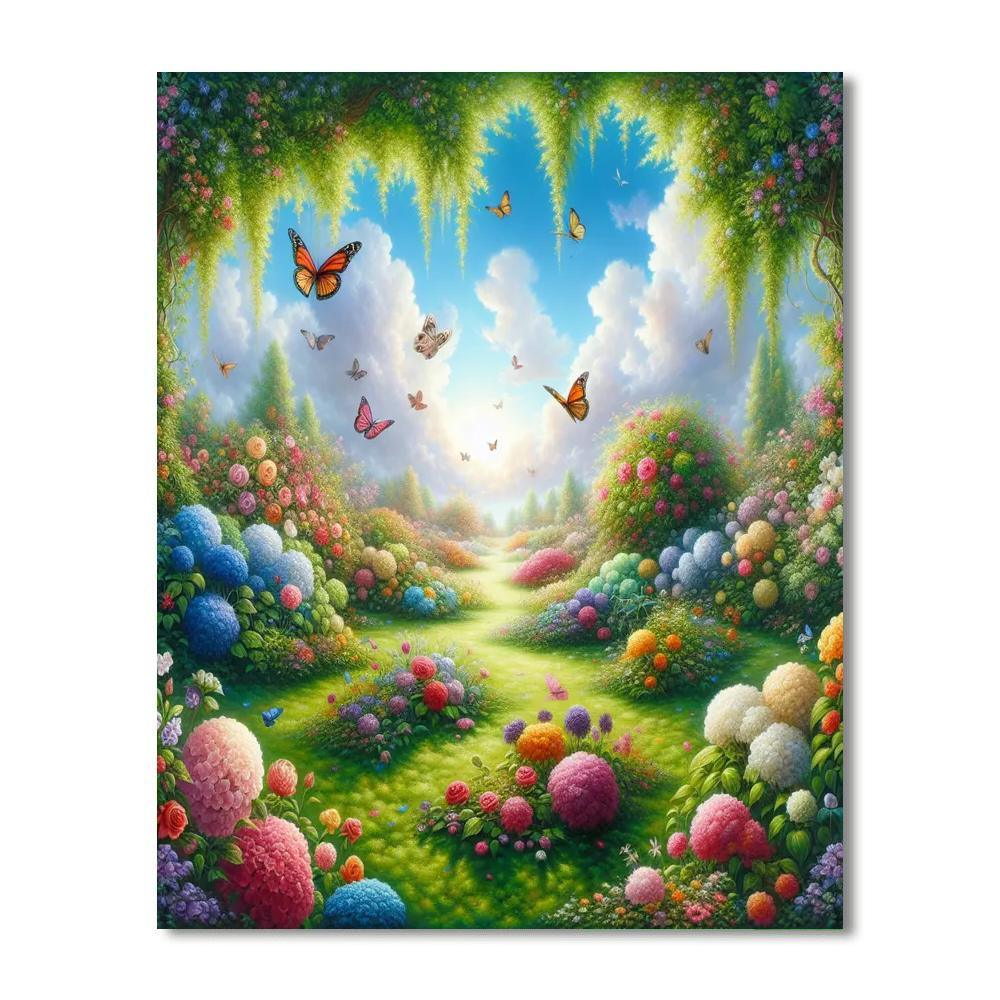 Enchanting Garden Dreamscape Paint By Color
