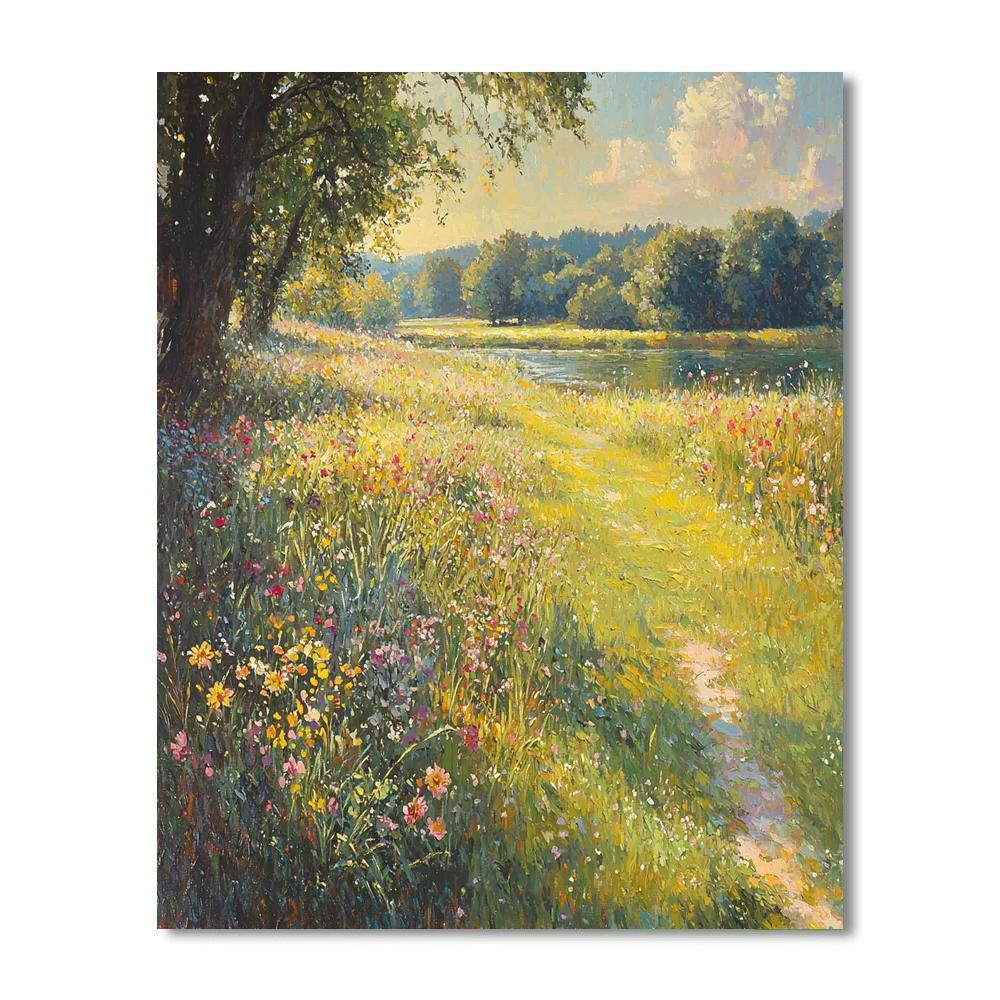 Thomas Gainsborough Inspired Midday Meadow  DIY Paint By Numbers