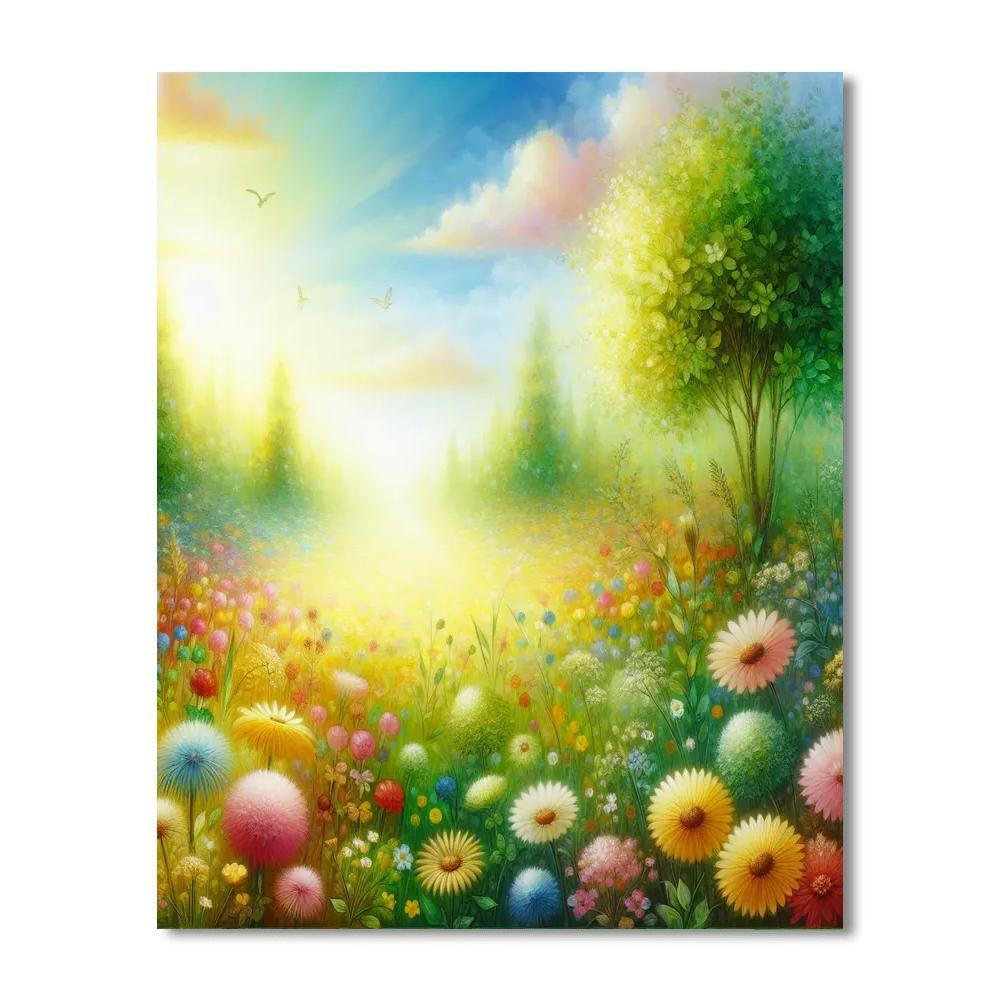 Meadow's Playful Dance Paint By Numbers