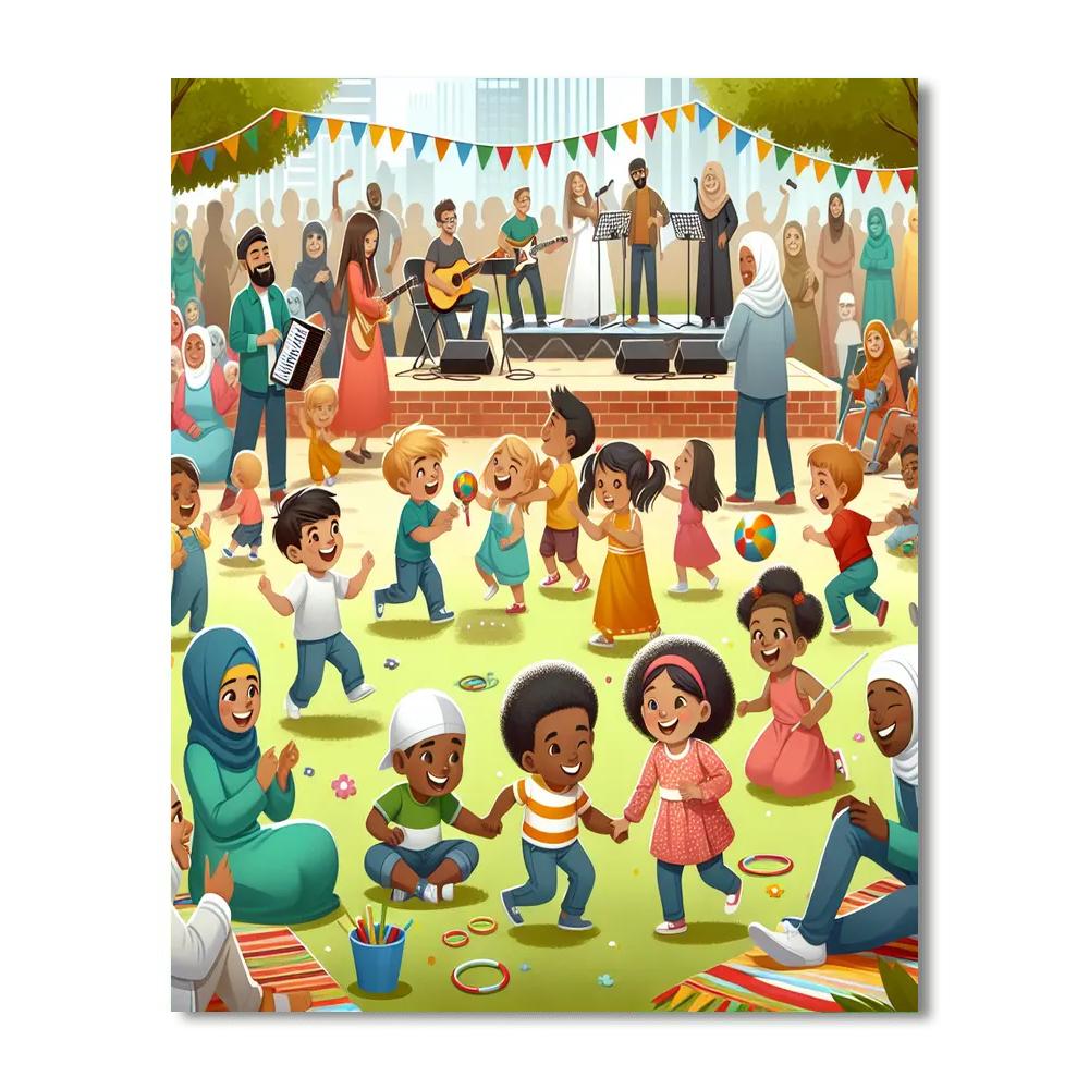 Weltkindertag - Germany Painting By Numbers Kit