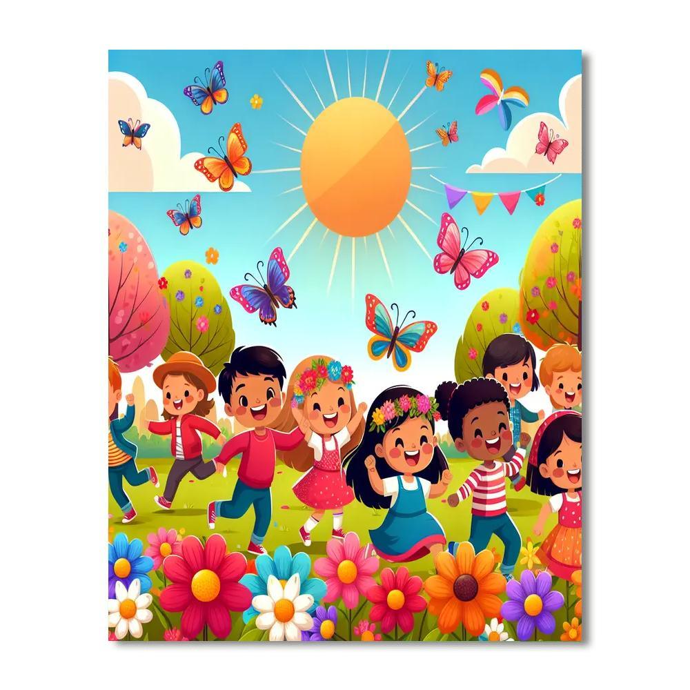 Cheerful Spring Festival Paint By Number