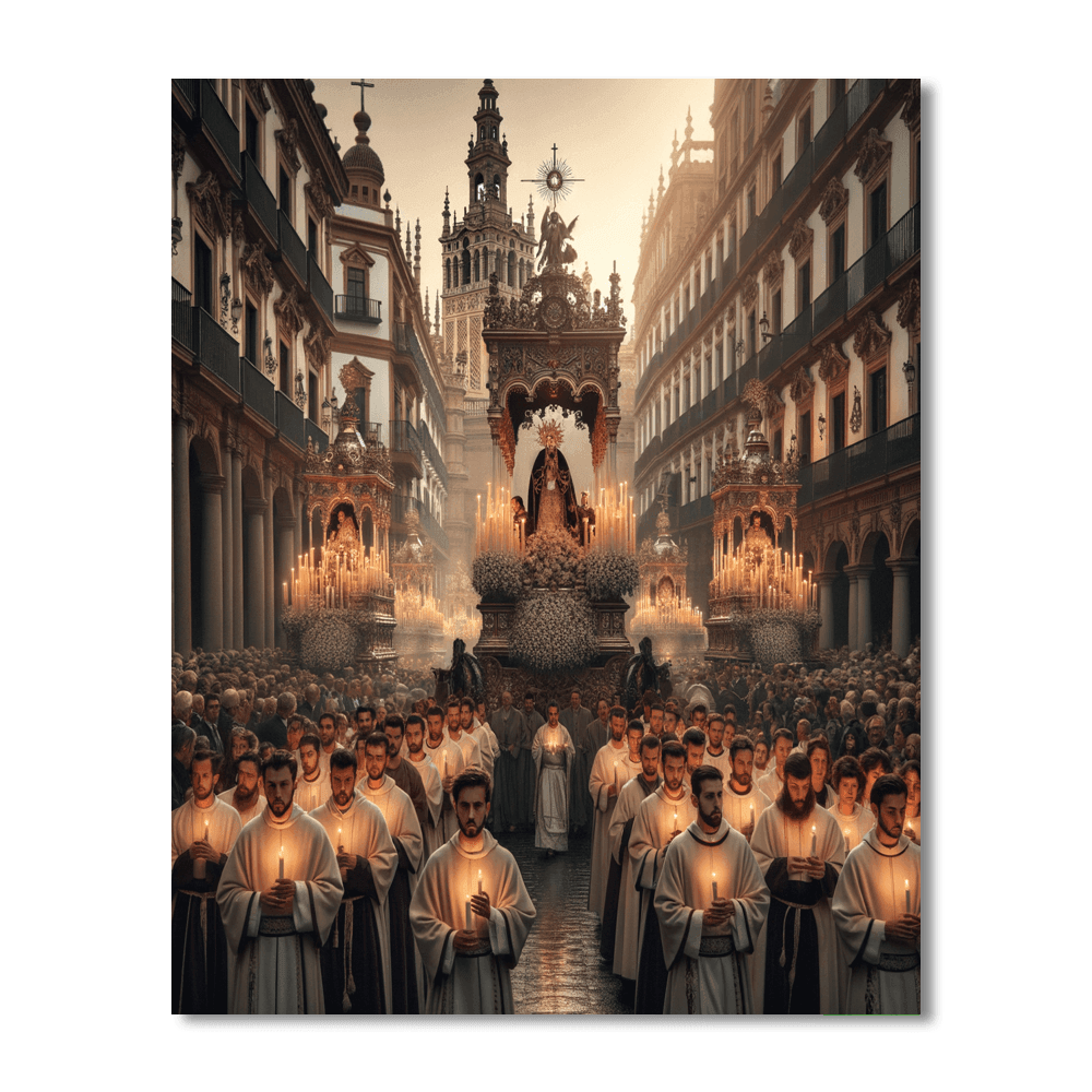 Semana Santa - Seville - Spain Painting Number Kit