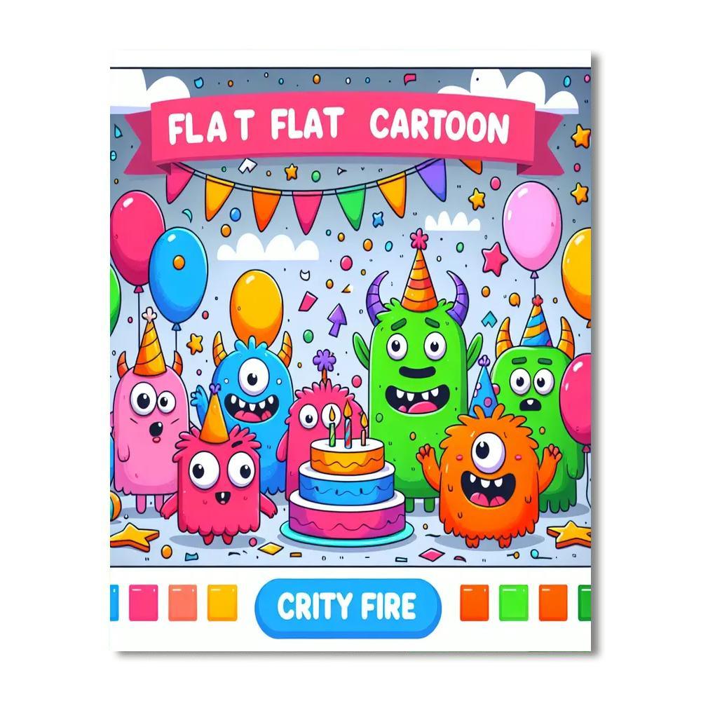 Funky Monster Mashup Paint By Numbers Kits