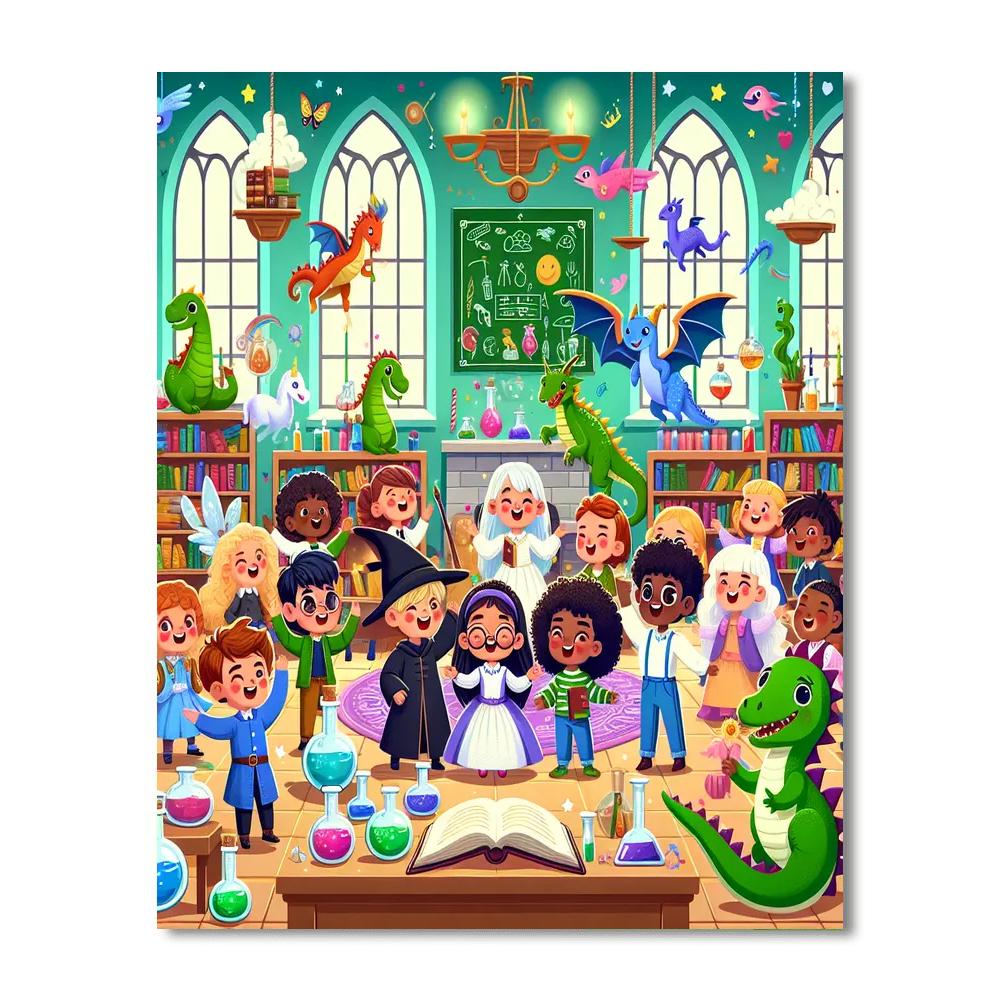 Magical Creature Academy Painting By Numbers Kit