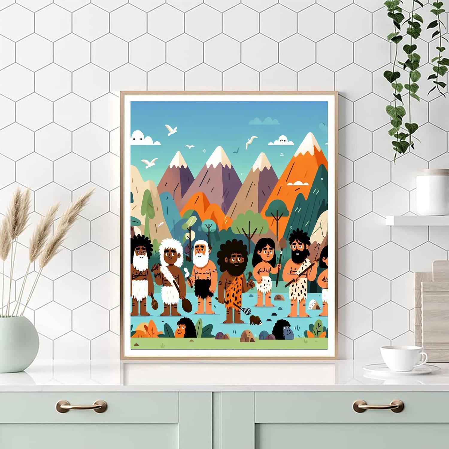 Caveman Discovery Adventure Paint By Numbers
