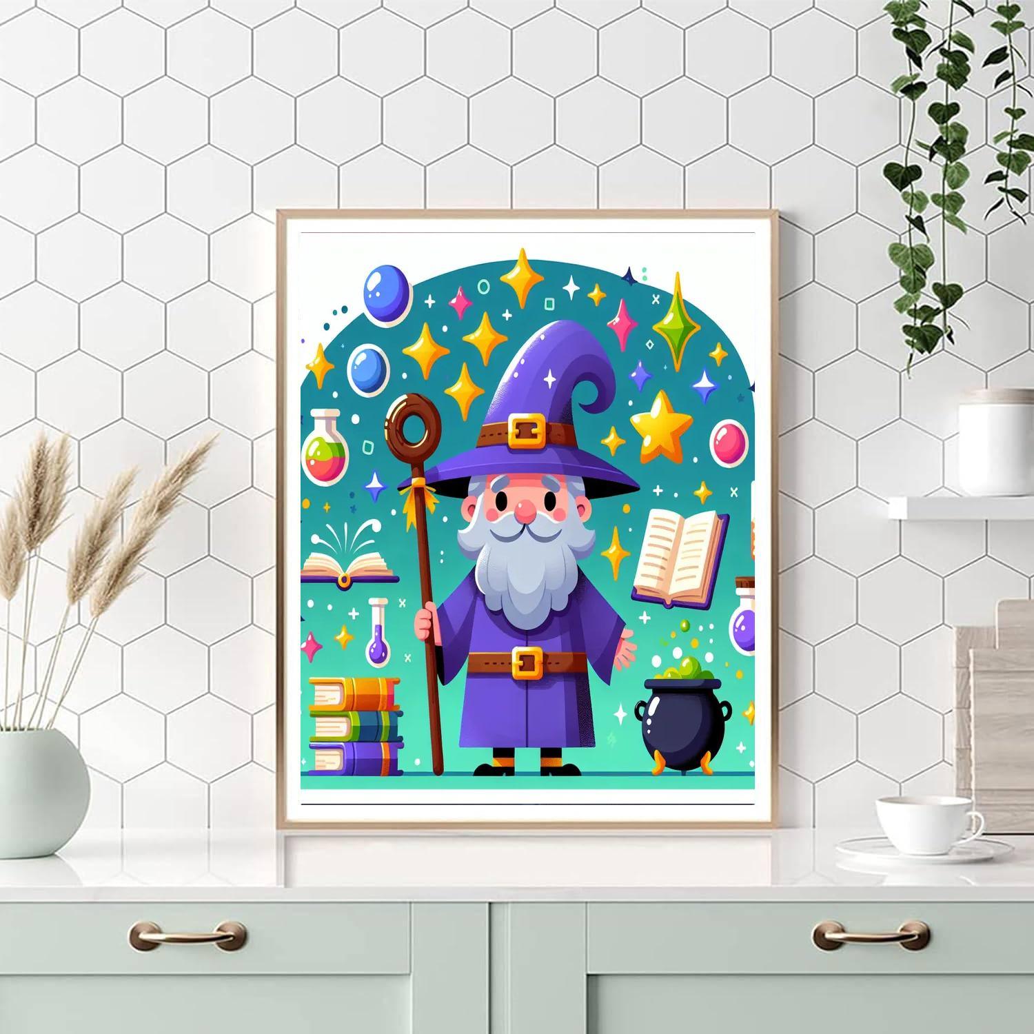 Wizard's Realm Paint By Numbers Art