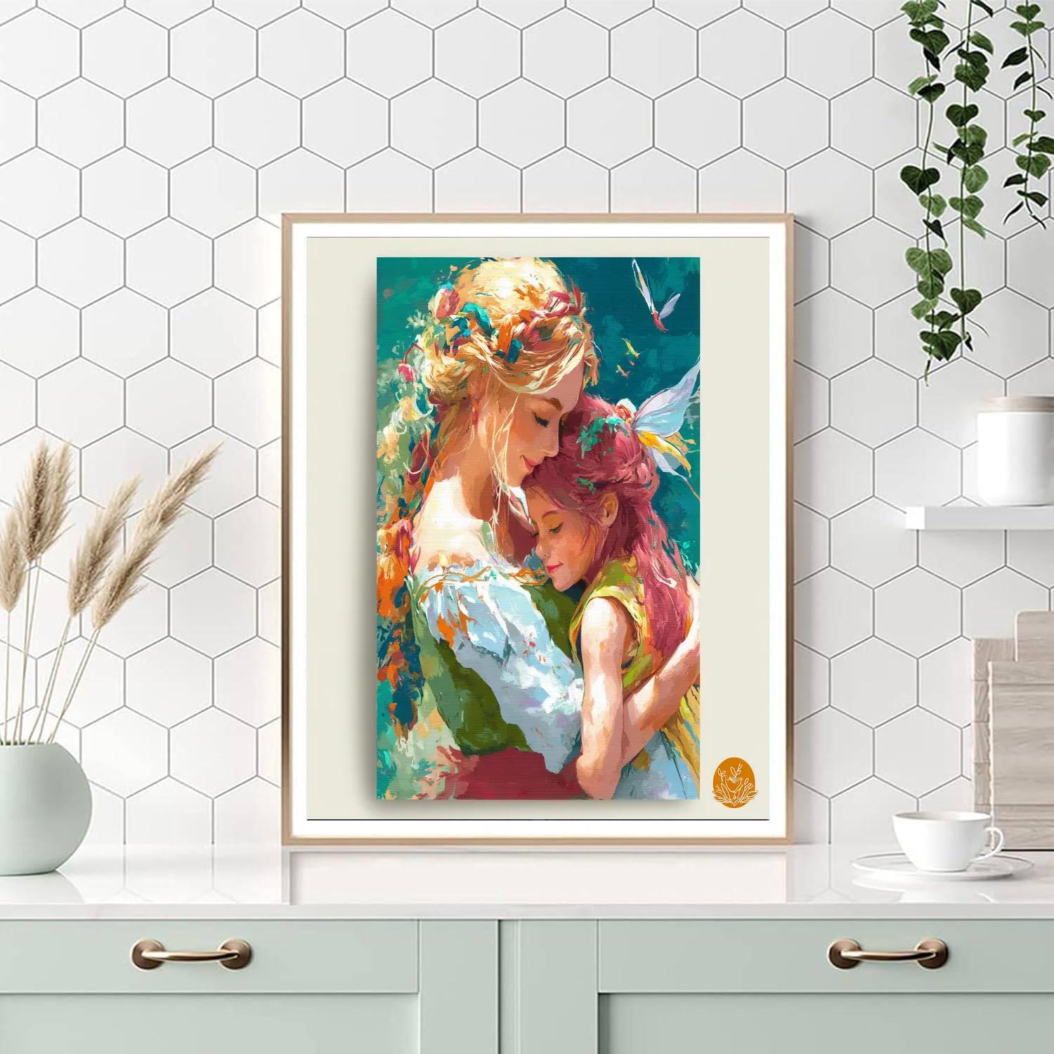 Magical Moments With Mom Numbered Painting Kits