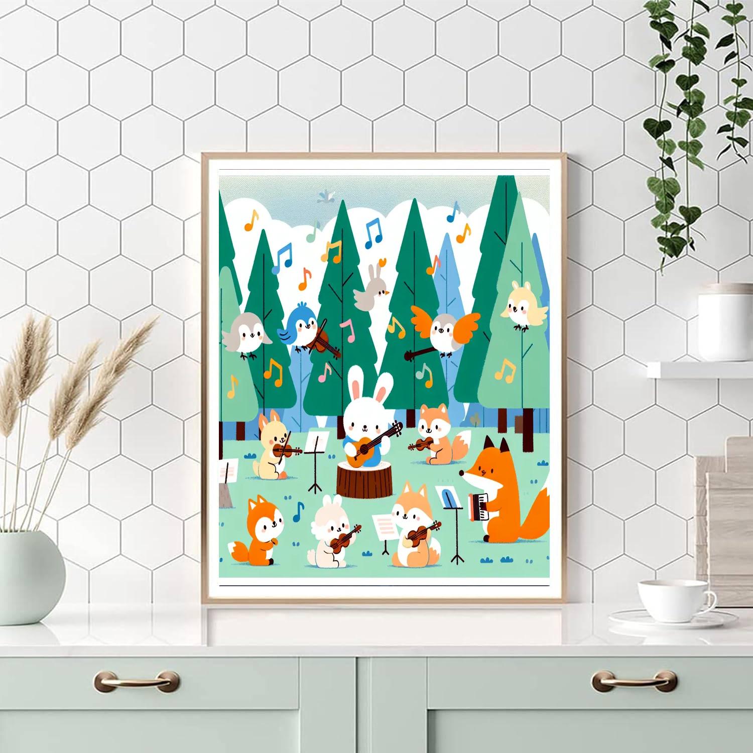 Forest Fantasia Orchestra Painting By Numbers Kit