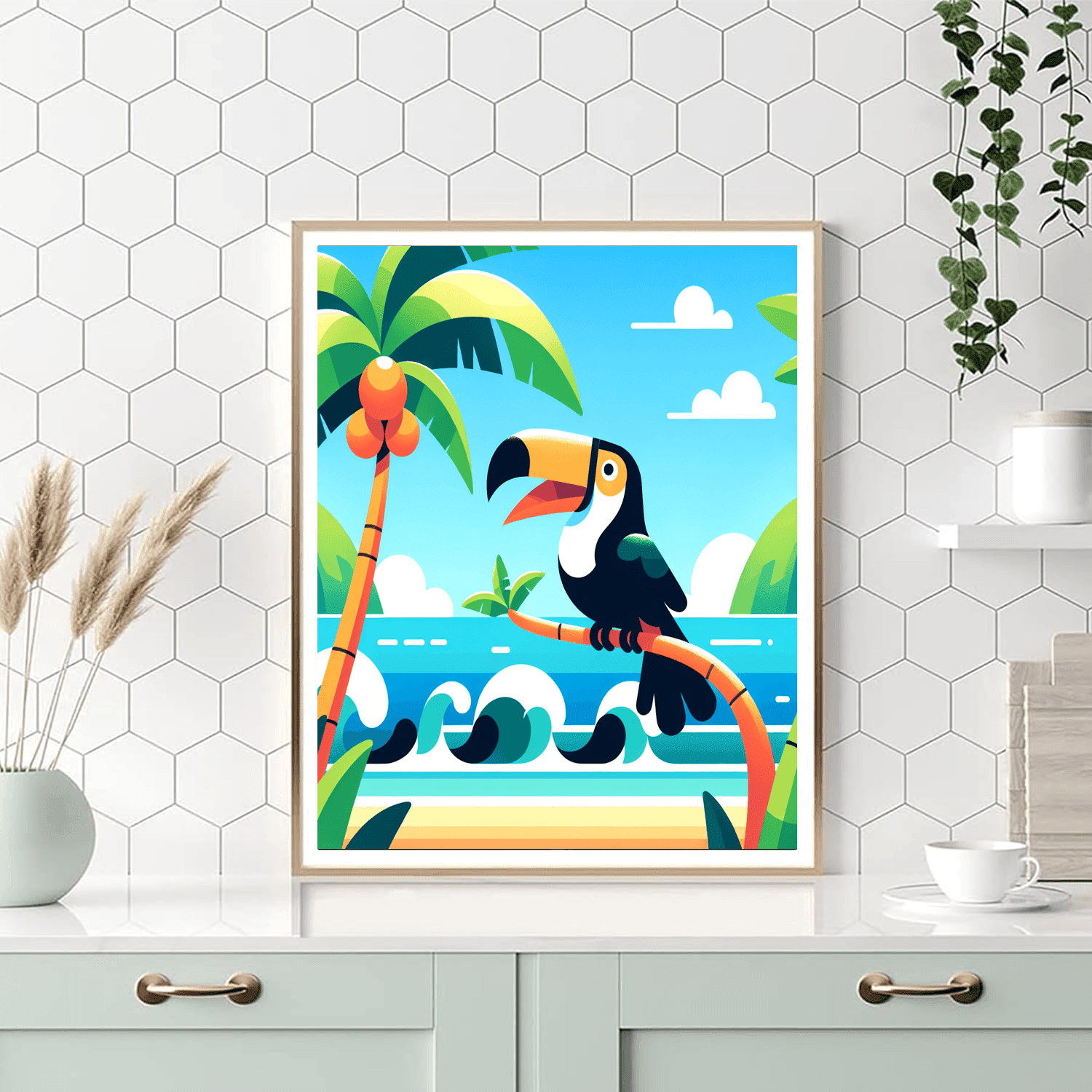 Tropical Island Exploration Paint By Numbers