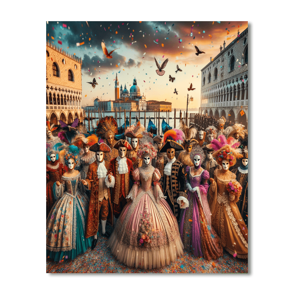 The Carnival Of Venice - Italy Paint By Number