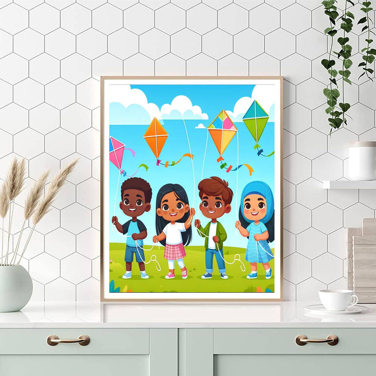 Flying High Kites Numbered Painting Kits