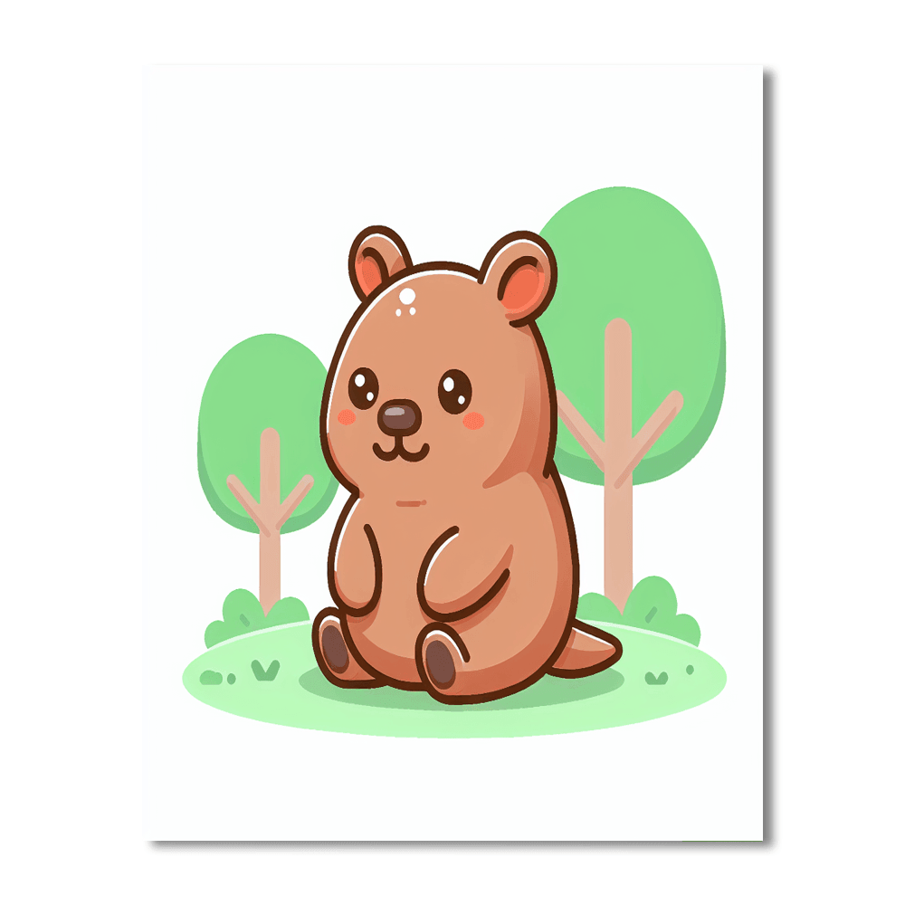 Witty Wombat Paint By Color