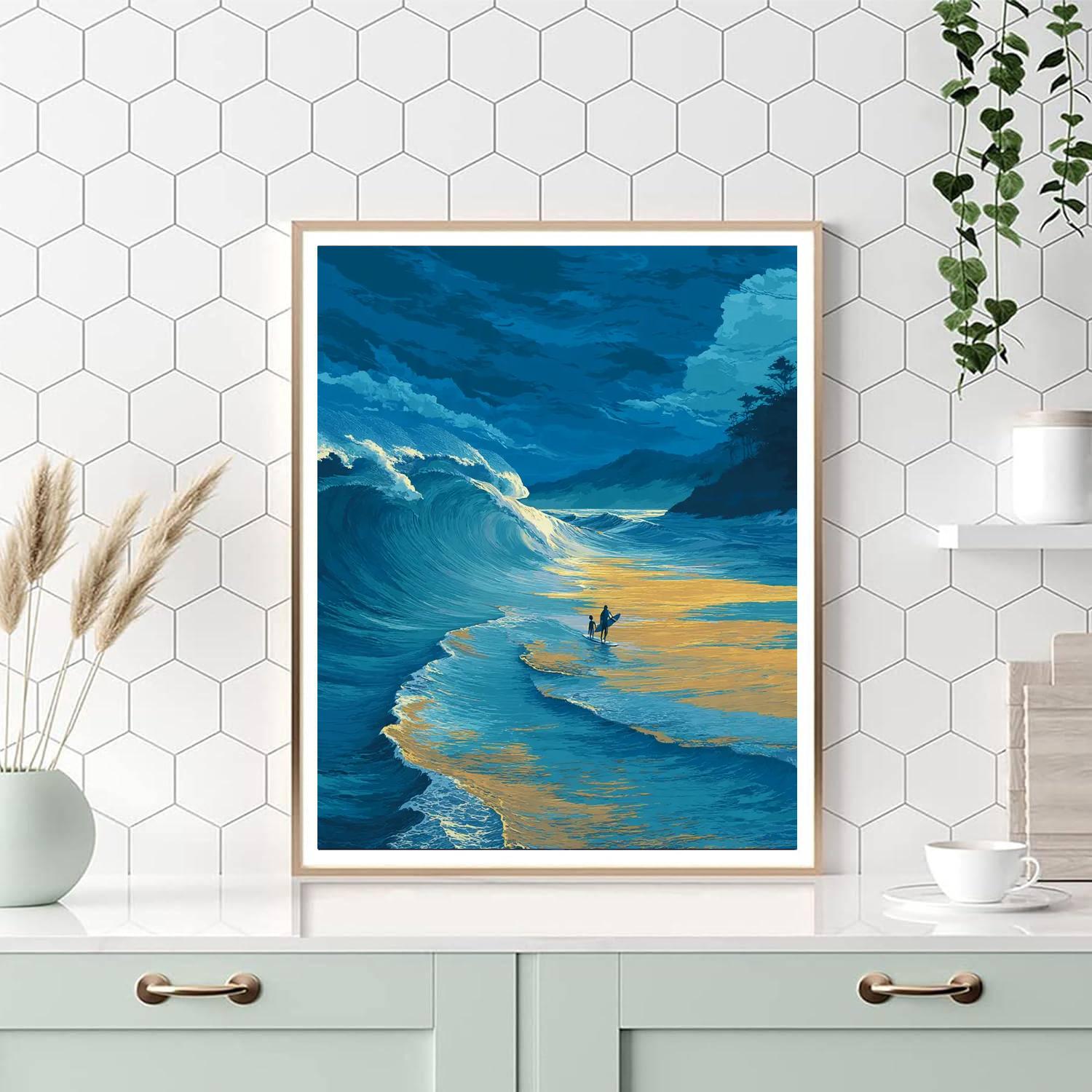 Ocean Waves Of Wisdom Paint By Color